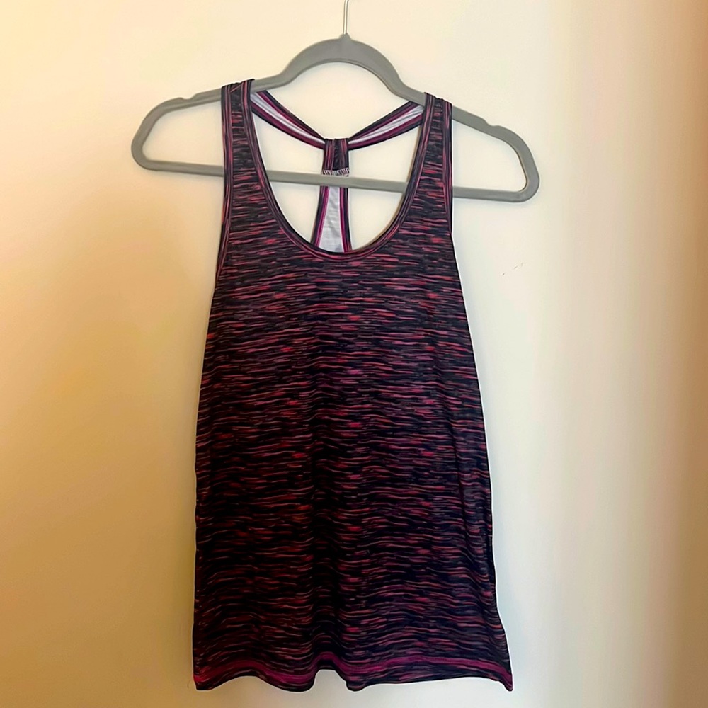 Fila Women’s Pink/Black Workout Tank Size Medium Dri-Fit Material